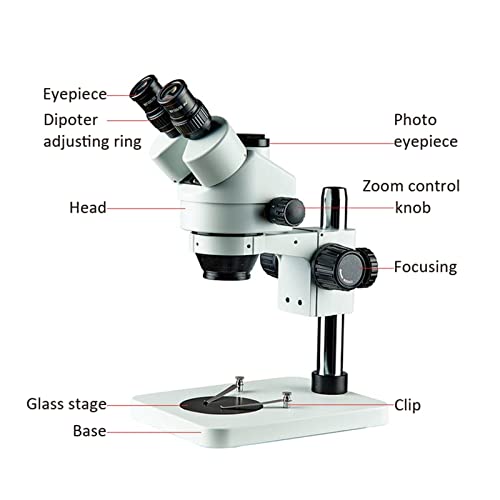 SilteD Microscópio digital Silted 7-45X 3,5X-90X Microscópio Binocular Trinocular Estéreo Zoom Supor