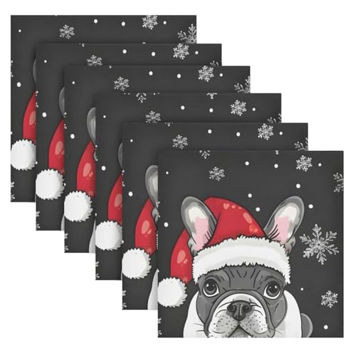 Servilletas de Tela Navidad Multicolor 20x20 Pulgadas x6 miniatura 2