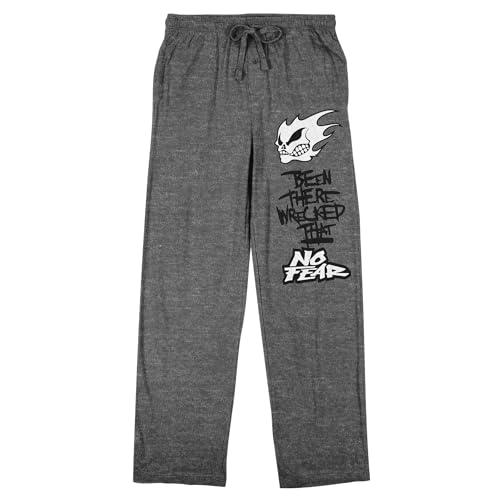 No Fear Been There, Wrecked That Men's Heather Gray Sleep Pajama Pants