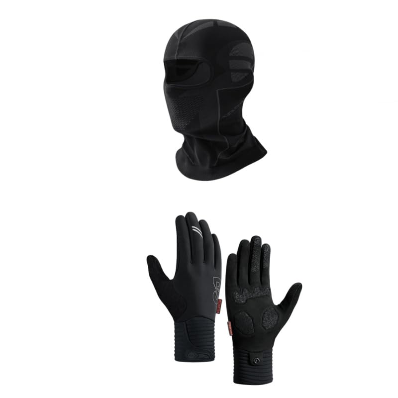 Balaclava Ski Mask Full Face Adults Men Women Full Head Cover Winter Cycling Gloves Cold Weather Touchscreen