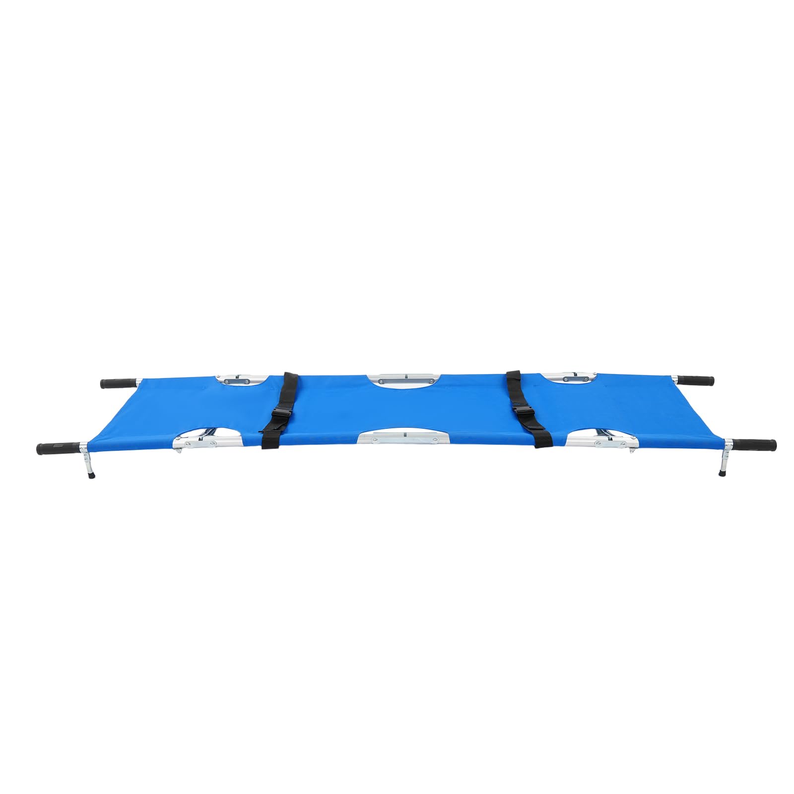 Krankentrage Rettungstrage Krankentrage Tragetuch mit Schnallen Klappbare Notfalltrage Professionelle Erste-Hilfe-Trage für Bergrettung und Ferntransport, 210 * 53 * 12 cm, bis 150kg (Blau)