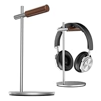 QzheMuw Oak Headphone Stand, Wood Headset Stand for Desk, Universal Holder for Airpods max, Bose, Beats, Gaming, Apple Vision Pro, VR Display Stand