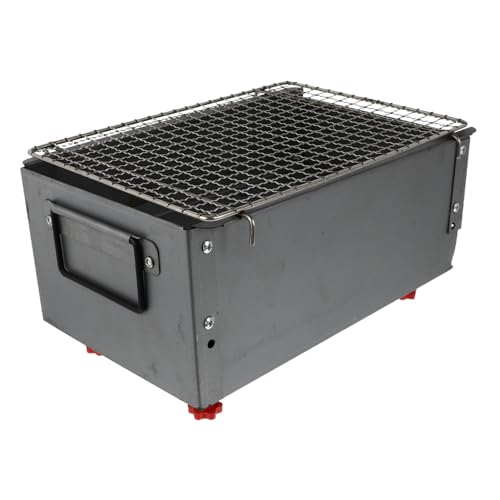 BESTonZON Iron Alloy Bbq Grill Outdoor Cooking Stove Portable and Lightweight Camping Grill for Bonfire Activities Durable Grill Rack for and Transport
