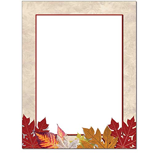 Papier à en-tête Automnal haut de gamme 100 feuilles pour jet d'encre