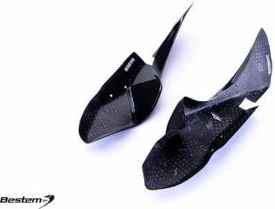Bestem CBDU-996-RAC Black Carbon Fiber Air Duct Cover for Ducati