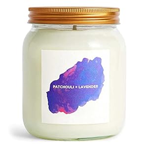 Patchouli & Lavendar Scented Premium Aromatherapy Candle – Calming – 100% Plant-Based & Eco Friendly – Long Burn Time -Self Care Co.