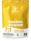 Jungle Powders Freeze Dried Banana Powder for Smoothies 5oz, Powdered Banana Extract for Cooking Bak