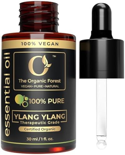 100% Plant Based Ylang Ylang Essential Oil for Skin Care, Hair Care and Massage | Premium Grade Ylang Ylang Oil for Diffuser and Aromatherapy