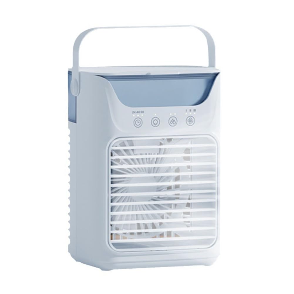 CTRLZS Fan Mini Air Conditioner with 3 Speeds Air Cooler with Humidifier for Room Bedroom Desk Easy Install