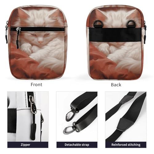 Personalized Small Crossbody Bag Water Resistant Messenger Bags Mini Hazy Printing SlingBag For Men Women3