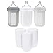 Boon NURSH 8oz Bottles 3pk - Clear + NURSH 8oz Silicone Pouch 3pk