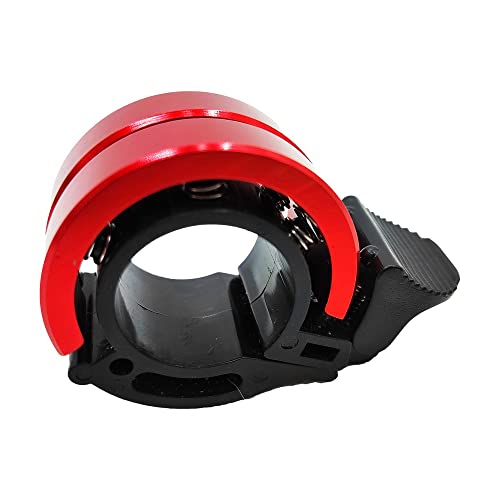 SYBZ Fahrradklingel Unsichtbar Zubehör für Fahrradausrüstung Handklingel Lenker Fahrradklingel Mountainbike aus Aluminiumlegierung Laut Ring Fahrradhupe Klein (Rot) Cover
