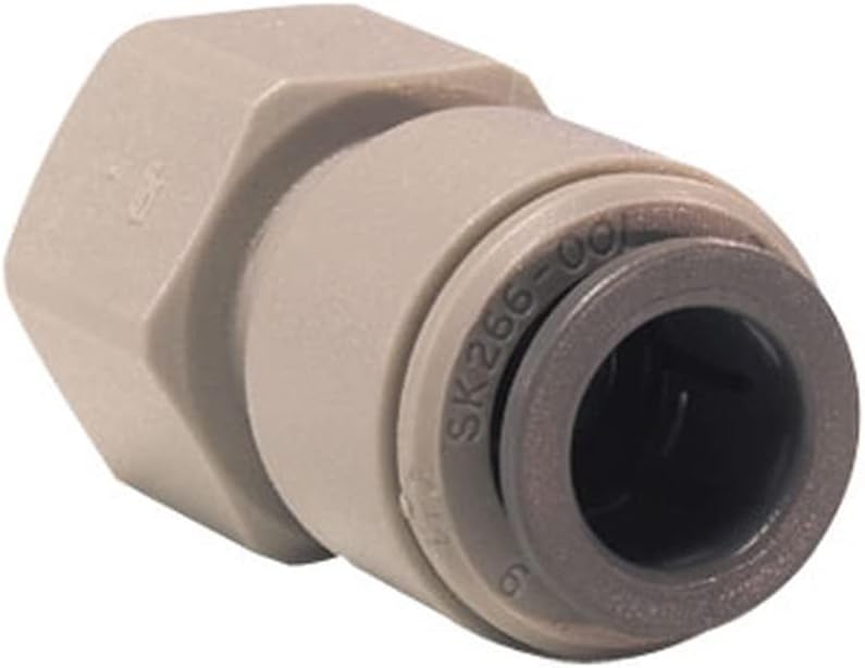 IPW Industries Inc. | John Guest - Female Flare Quick Connect Fitting (PI4512F4S) - Durable Acetal Connector for Reverse Osmosis Water Filter Systems