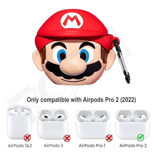 Image of YODI Case Cover for Airpods Pro|Pro 2|Airpods Pro 3|Airpods 4 Pouch, Silicone Cases with Cleaner Kit 360 Drop Protection,Shock-Resistant ((SUPR MAREO), Airpods Pro /Pro 2)