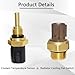 KEJSTED Set of 2 Engine Coolant Temperature Sensor & Radiator Cooling Fan Switch 37870-PJ7-003 37760-P00-003 Compatible with Honda Accord Civic CR-V Odyssey Pilot S2000 CL NSX TL RL MDX Integra