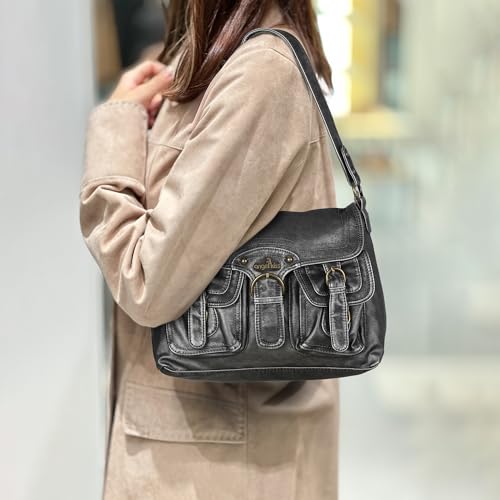 Image of Angel Kiss Purses and Handbags for Women,Vegan Leather Hobo Purses Crossbody Hobo Bag Tote Satchel Handbags