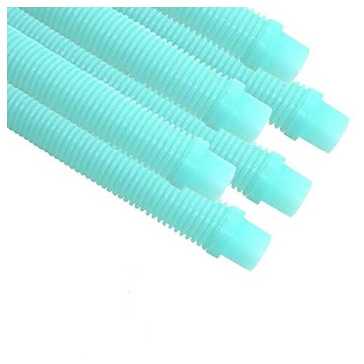 Puri Tech 6 Pack Universal Pool Cleaner Suction Hose 48 Inches Long Aqua Color for Kreepy Krauly, Baracuda G3/G4, Navigator, More Universal Fit 4' Feet Long