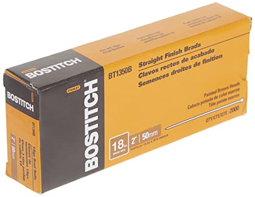 Bostitch Brad Nails, 18 Ga, 2-Inch, 2000-Pack (Bt1350B) , Brown #TOP3