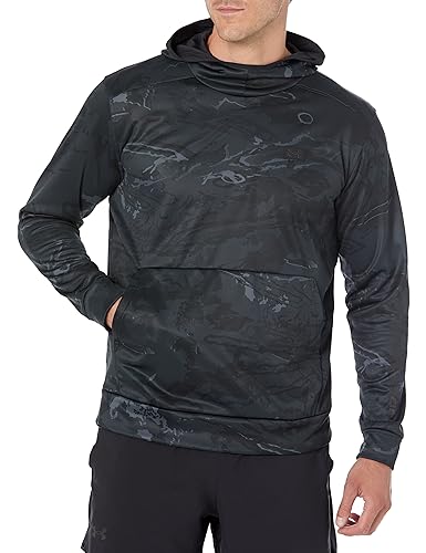 Under Armour mens Storm Camo Kangzip Hoodie, (998) UA Blackout Camo / / Black, Large