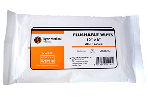 Flushable Wipes, 12" x 18"- ASP Medical