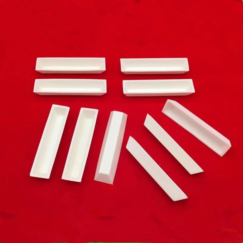 Crisol de laboratorio Al2O3 cerámico trapezoidal denso para fusión precisa 3