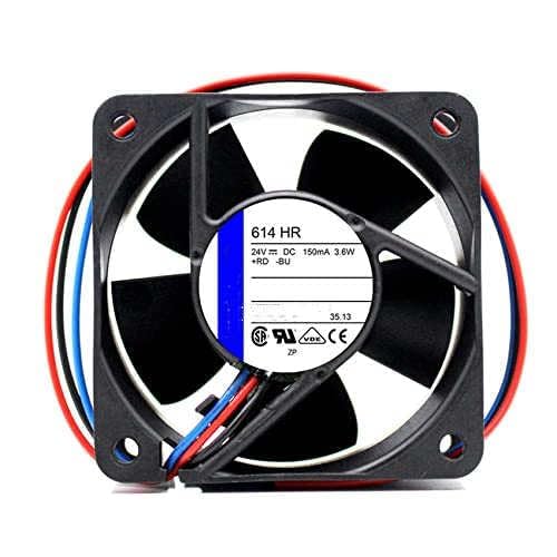 614HR 60X60X25MM 6CM 24V 150mA 3Wires Cooling Fan