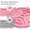 YINEYA 2 Pcs Silicone Slow Feeder Cat Bowl, Cat Slow Feeder for Food Training, Interactive Puzzle Bowls for Puppy, Kitten Dishes to Prevent Overeating, Treat Toys Suitable for Dry and Wet Food #4