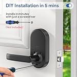 Smart Keypad Door Lock with Handle: NICE DIGI Keyless Entry Digital Lock for Front/Interior Door, Electronic Code Knob, Easy Installation - Image 3
