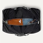 Amazon Essentials 32.4" Extra Large Foldable Nylon Duffel Bag for Travel/Storage with Zippered Pockets, 9254 Cubic Inch (150L), 50-LBS Capacity, Black (Previously Amazon Basics) - Image 4