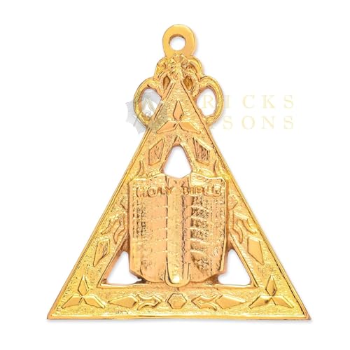 BRICKS MASONS Chaplain Royal Arch Chapter Officer Collar Jewel - Gold Metal