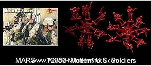 Miniatura 3 de Mars Figures 72003-1/72 U.S. Soldiers Modern Scale Kit de modelo de plástico