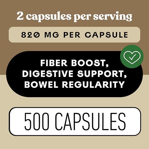 Image of CNP | Organic Psyllium Husk Capsules 660mg - Fiber Caps Colon Aid 500ct