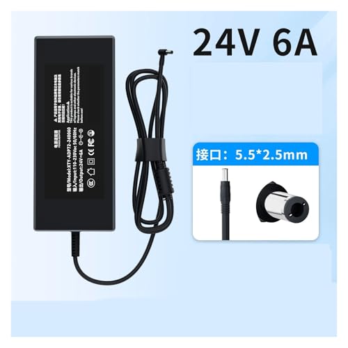 Alimentation 24V 6A avec interface 5.5x2.5mm pour écran et routeur - 2