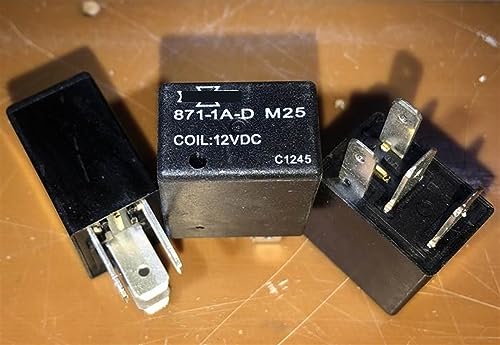 Relé 871-1A-D M25 12VDC soluciona fallos de arranque eléctrico V6-1A-12V de 4 pines