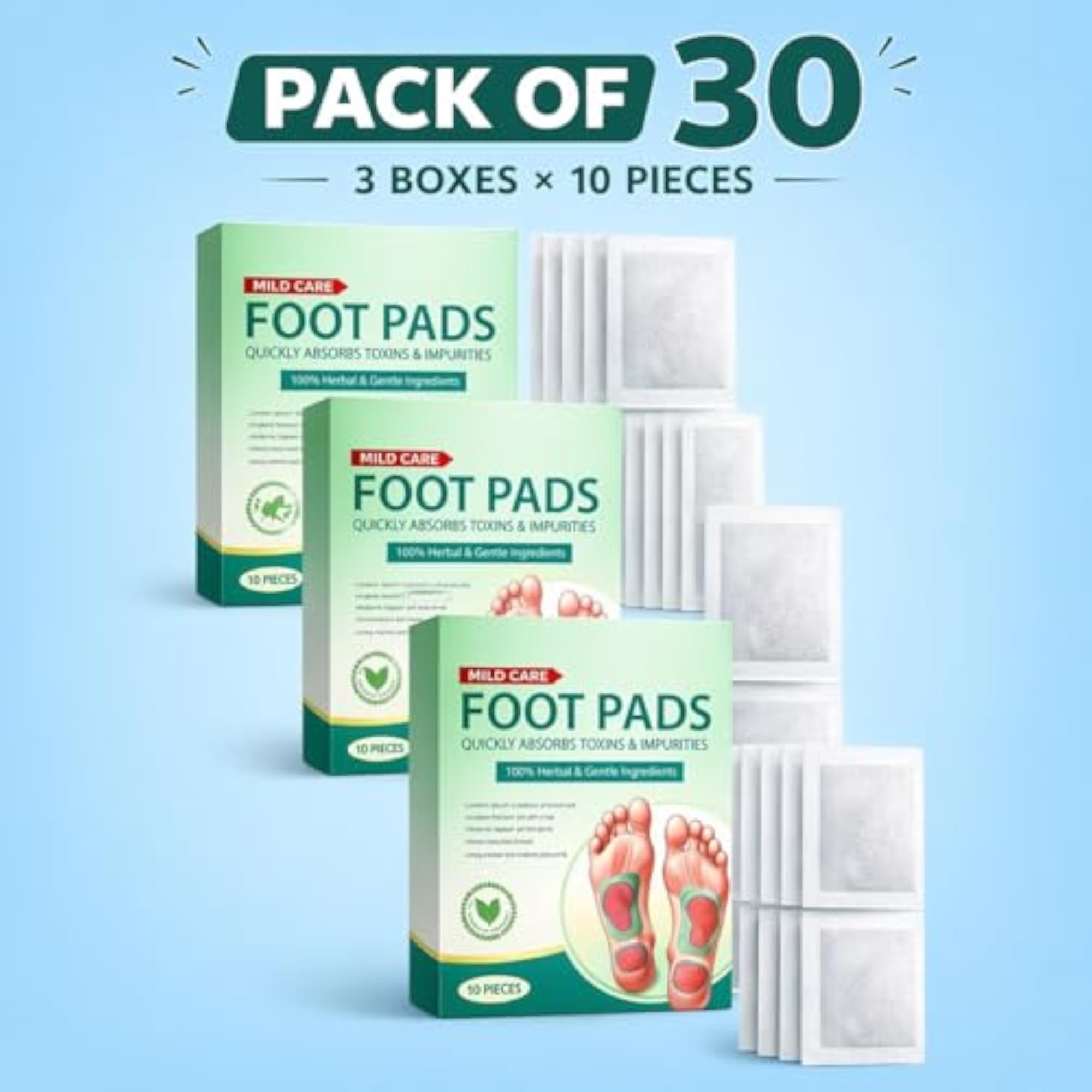 Detox Foot Patch with Ginger & Bamboo Vinegar