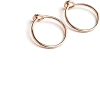Vista 7 de Aretes de aro huggie pequeños y finos para mujer - Rellenos de oro de 14k o plata esterlina, aros pequeños, aretes de aro de oro ligeros