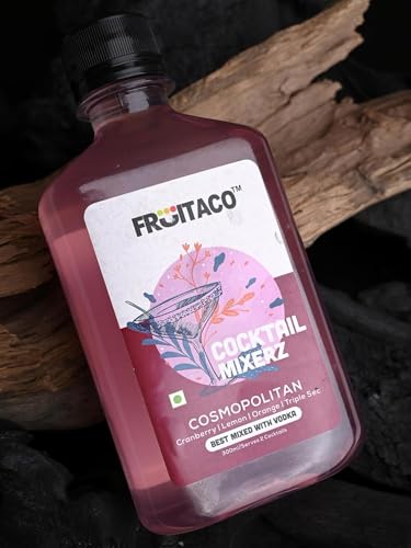 Image of Fruitaco Cosmopolitan Cocktail Mixers - Finely Crafted Non-Alcoholic 300ml (Pack of 4)