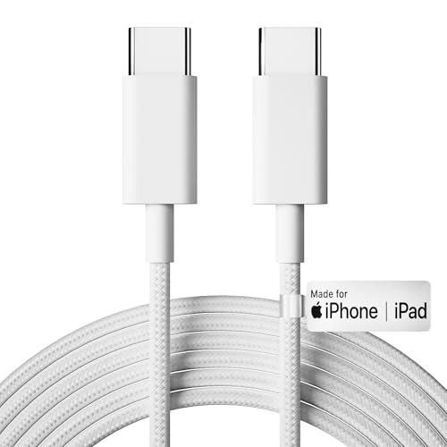 Image of AILKIN 80W Original USB C to Type C Nylon Braided Charger Charging Cable [MFi Certified, 6 months Warranty*] Fast PD Charging Compatible for iPhone 17 Air /17 /16 /16e /15 /15 Plus /Pro /Max Series