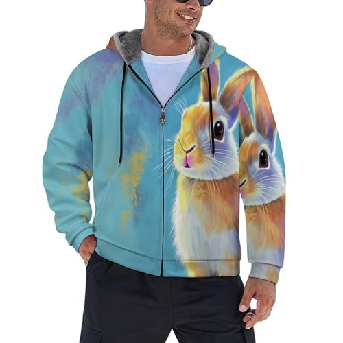 Sweat à capuche zippé style lapin pour vos week-ends cocooning - 2