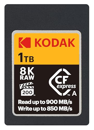 Kodak CFexpress�J�[�h �^�C�vA 1TB - �����\ 1700MBps �ǂݎ�葬�x - �v���t�F�b�V���i���O���[�h�̃J�[�h 8K/4K�r�f�I�ƃJ�����ɑΉ�