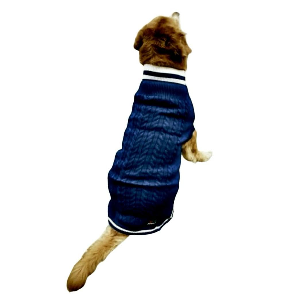 PetaPuppies Elevate Canine Style: Highneck Dog Sweater - Premium Winter Knitwear for Fashionable Pets - Cozy & Trendy Apparel for Small to Large Breeds - Size - 4XL / Neck Size - 22 Inch