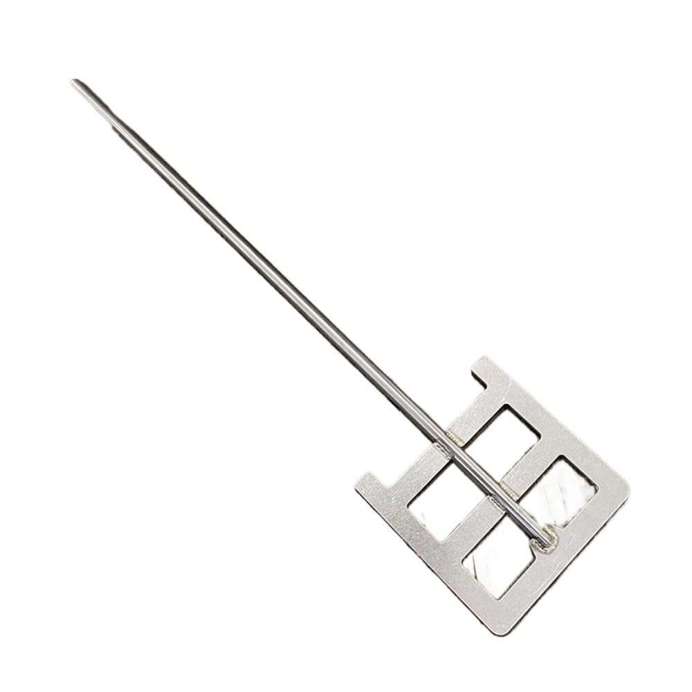 304 Agitador de acero inoxidable, Paleta de dispersión laboratorio tipo ancla acero inoxidable 304 con varilla agitadora 40-120 mm ancho(110x8x500mm)