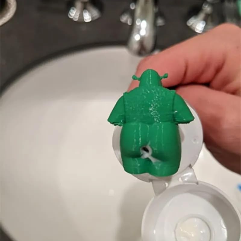 NAHEY Baby Yoda Distributeur de bouchons de dentifrice pour enfants et adultes Tête de figurine de film dentifrice Accessoire amusant Cadeau pour les amateurs de cinéma