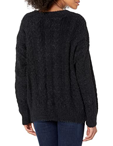 Image of Lucky Brand Women's V-Neck Relaxed Fit Eyelash Sweater