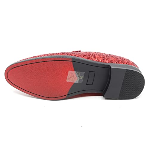Image of Men's Velvet Designer Classic Dress Tuxedo Smoking Slipper Loafers Slip On Shoes SM-56