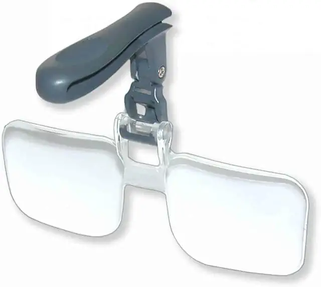 Loupe sur lunettes Carson VisorMag 2,25x pour chapeaux et casquettes, VM-14