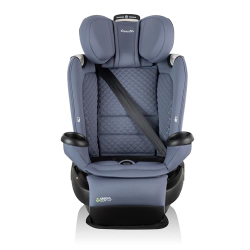 Image of Evenflo Revolve360 Extend All-in-One Rotating Car Seat with Green & Gentle Fabric (Flint)