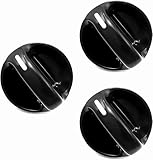 AC Climate Control Knob Switch - Set of 3 - Replaces# 55905-0C010, 559050C010 Compatible with Toyota Tundra 2000, 2001, 2002, 2003, 2004, 2005, 2006 - Air Conditioner Switch Replacement K001ACS
