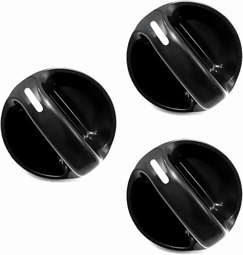 AC Climate Control Knob Switch - Set of 3 - Replaces# 55905-0C010, 559050C010 Compatible with Toyota Tundra 2000, 2001, 2002, 2003, 2004, 2005, 2006 - Air Conditioner Switch Replacement K001ACS