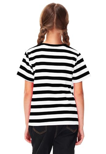 Image of Deerose Kids Striped Shirts Short Sleeve Boy Girls July 4th Patriotic Tee Top 3-14 Years